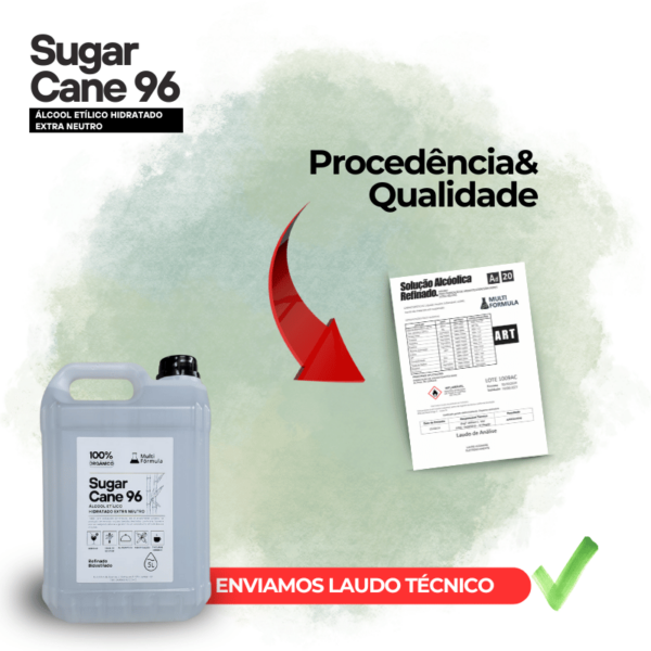 Álcool Alimentício Sugar Cane 96 5 litros - Image 3
