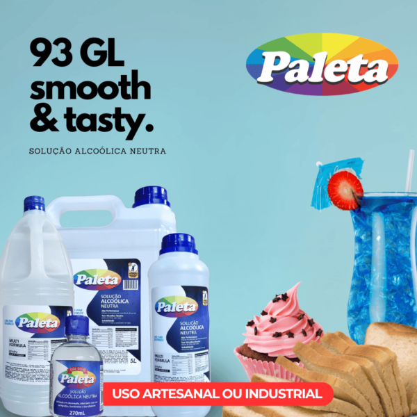 Solução Alcoólica Alimentícia Paleta Foods,  1 Litro - Image 4