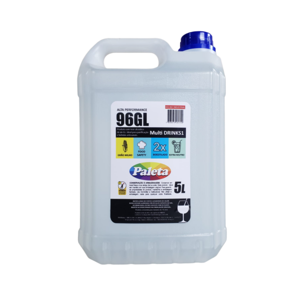 Álcool de Cereais para Bebidas Artesanais 5 Litros